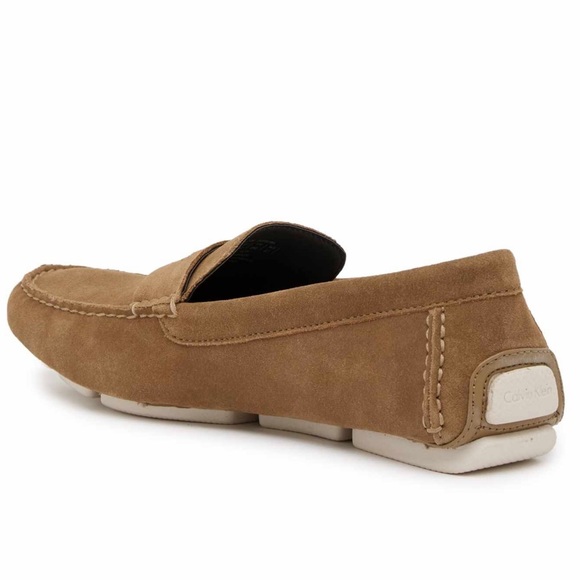 CK Martyn Suede Penny Driving Loafer Boat Moccasin - Picture 5 of 8